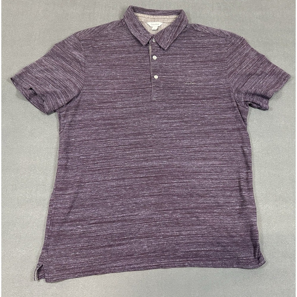 Calvin Klein Polo Shirt Mens Size Medium Casual Short Sleeve Golf Preppy